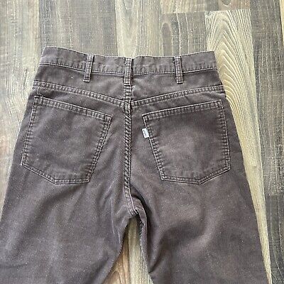 Levi's 646 1529 Brown Corduroy Pants 80s Bell Bottom USA Levi's 646 1529 Brown Corduroy Pants 80s Bell Bottom USA