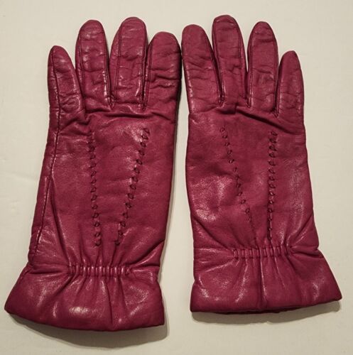Womens Preowned Vintage Fownes Leather Gloves Mag… - image 1