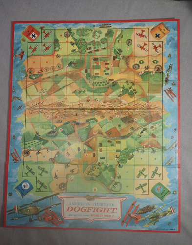 Dogfight Air Battle 1963 American Heritage WWI Milton Bradley  Game Board Only - Picture 1 of 2