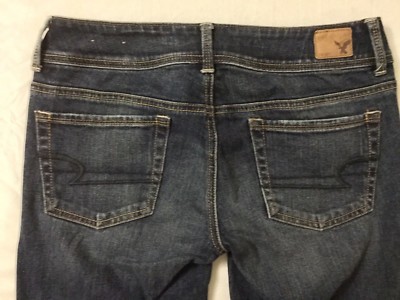 AMERICAN EAGLE KICK BOOT Stretch Bootcut Jeans Size 4 Womens