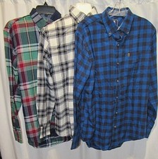 IZOD Varied Colors, Plaid, Long Sleeve Men's Flannel, S, M, L, 2XL