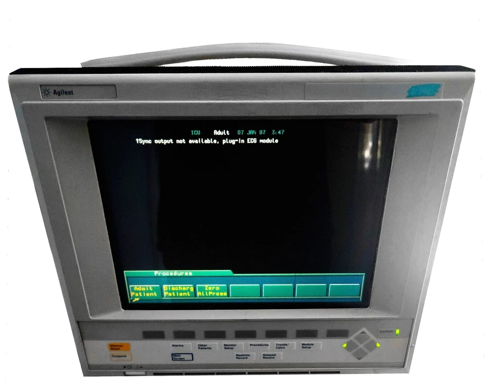Agilent M1204A V24C Patient Care System CRITICAL/CARDIAC CARE Monitor M120583000 - Image 2 of 4