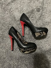Betsey Johnson. Darea. Black Leather Pumps. Size 7.5.