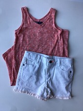 Girls Lot of 2 Size Small 6-7 Gap Kids Sleeveless Dress Epic Threads Shorts 6x 