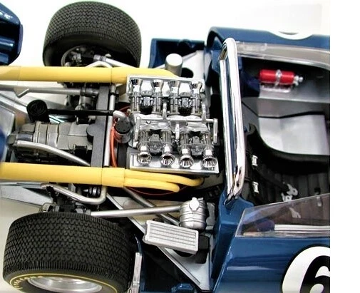 Race Car Vintage Classic Custom Concept Hot Rod Promo Model Carousel BLUE 1:18 - Image 4 of 4