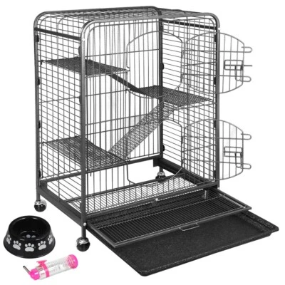 Durable Ferret Cage Rabbit Chinchilla Rat Cage Small Animal Play House 37" - Photo 1/4