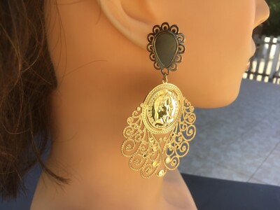 Boucles d'oreilles mini créoles facettes plaqué or - L'Atelier d'Amaya
