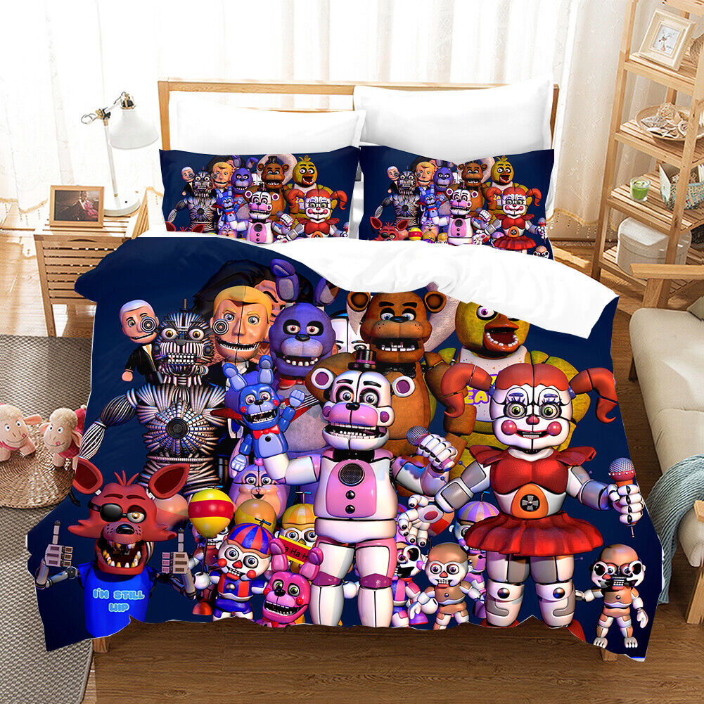 3D Five Nights at Freddy's FNAF Bedding Duvet Cover Comforter Cover Pillow  Case