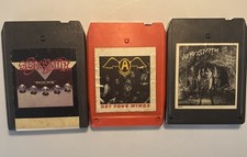 AEROSMITH 8 TRACK TAPE LOT Rocks Night In The Ruts  Get Your Wings