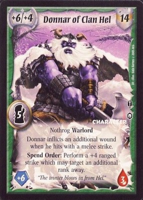 Donnar of Clan Hel - Nothrog - Warlord Saga of the Storm