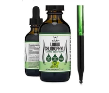 Chlorophyll Liquid Drops for Digestion, Gut Health, Energy and Detox Vegan Safe