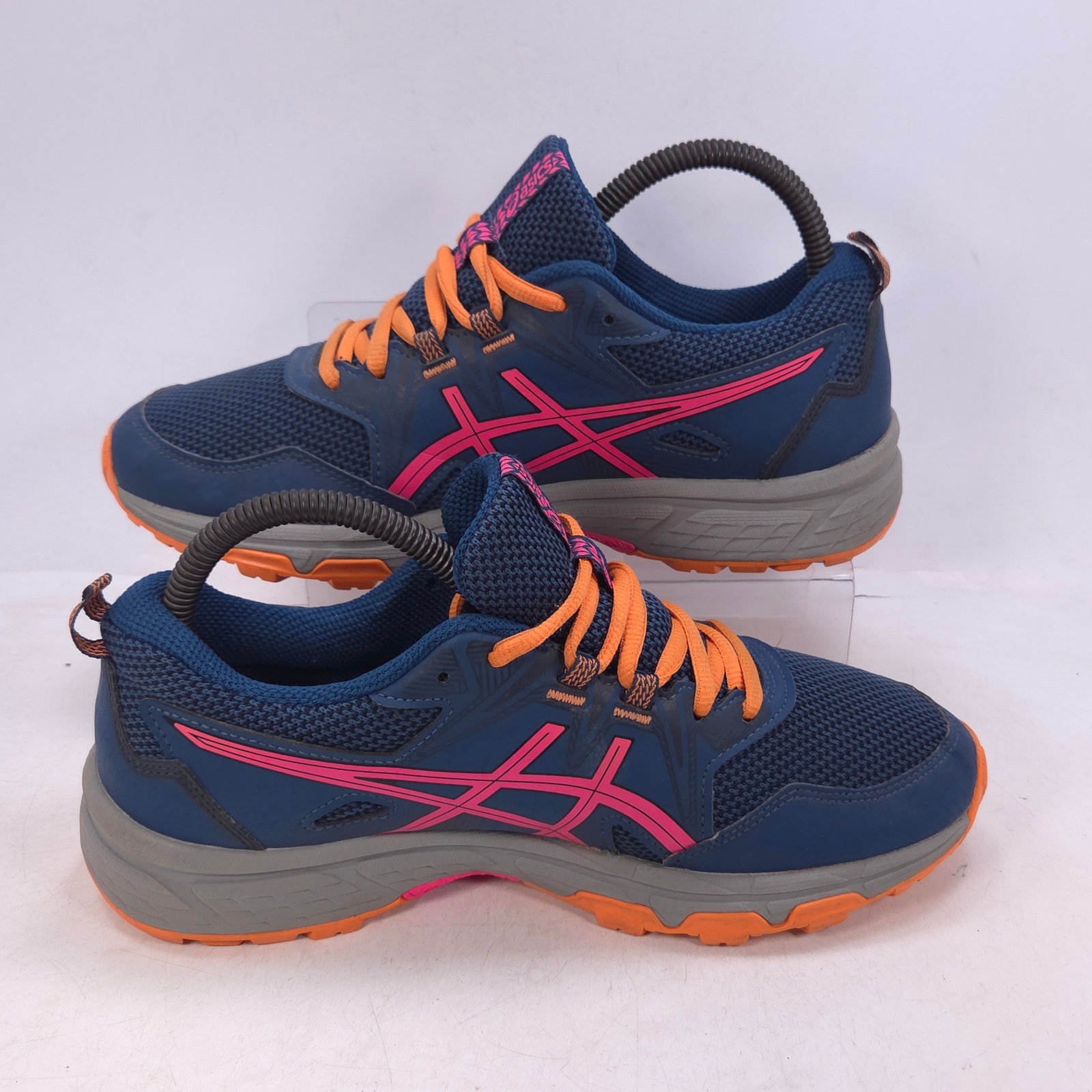 Asics Gel-Venture 8 Athletic Running Shoes Womens Size 6 1014A141 Blue Pink thumbnail 5