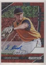 2020 Panini Prizm Draft Picks Red Donut Circle 6/99 Landon Knack Auto 0bt4