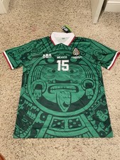 New 1998 World Cup Mexico Retro Home Jersey, 4XL Slim Hernandez Green ABA Sport