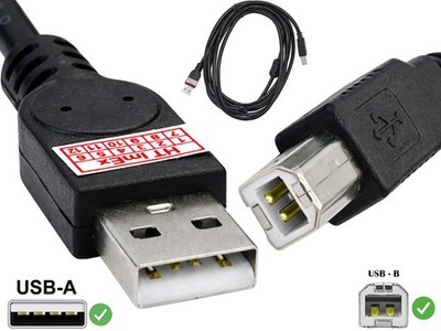 Drucker Scanner Anschluss USB Kabel für HP DeskJet 2130, 3630, 3055A, 3520, 2540