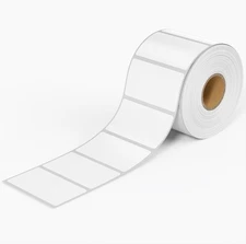 2 x 1 Inch Direct Thermal Labels 1000 Roll White Shipping Printer