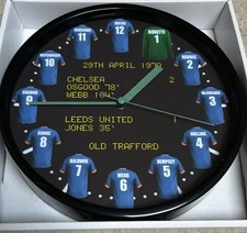CLASSIC CUP FINAL CLOCK COLLECTION CHELSEA 1970 QUARTZ WALL CLOCK