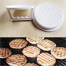 Herramienta de prensa de carne para hamburguesas hágalo usted mismo 1 pieza molde para hacer hamburguesas de carne jamón de plástico de grado alimenticio