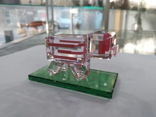 Swarovski Crystal Minecraft Pig Figurine Decoration Ornament - AS NEW CONDITION