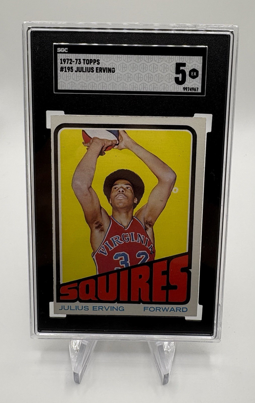 1972-73 Topps - Julius Erving #195 (RC) SGC 5 ROOKIE