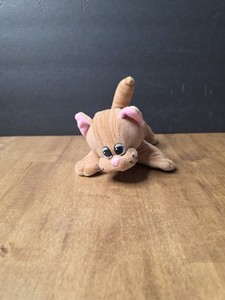 VTG TONKA POUND PURRIES KITTEN CAT 7" Orange Striped Tabby Stuffed Plush