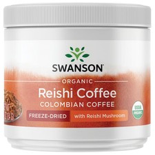 Swanson Freeze-dried Organic Reishi Mushroom & Instant Coffee for Immune Support