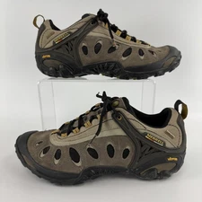 Merrell Men's Chameleon III Hiking Shoes 9.5 Brown Gore-Tex Gunsmoke Ventilator