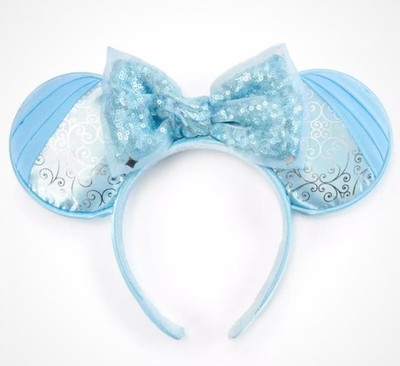 Disney Parks 2026 Cinderella with slipper Minnie Mouse Ear Headband NEW SEALED