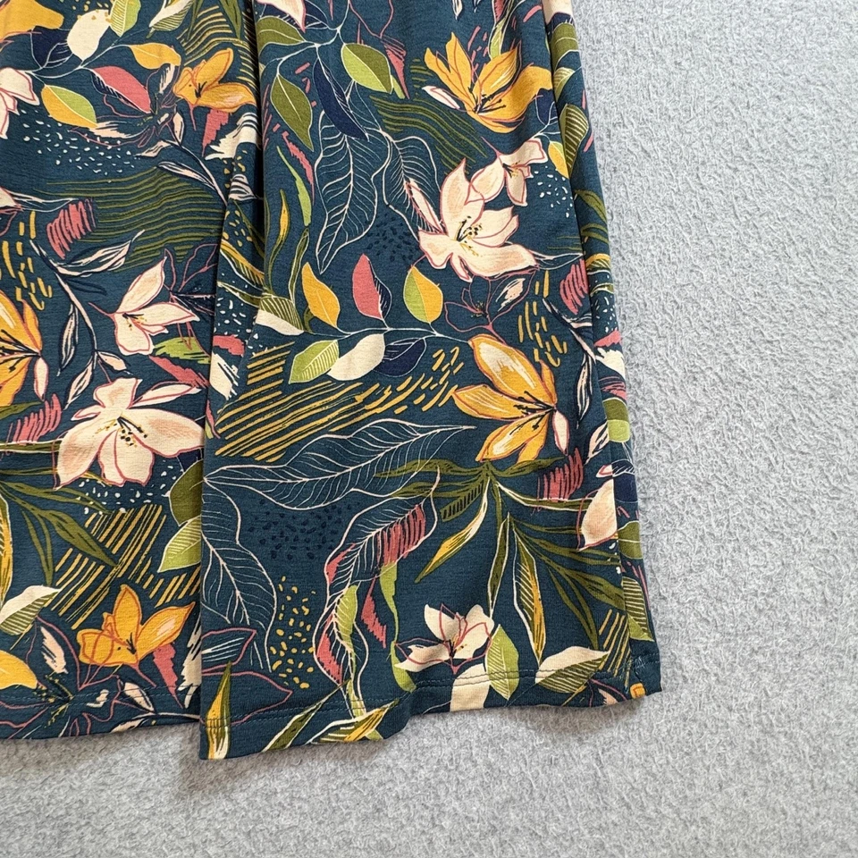 Vestido Granate Hill Mujer XL Azul Floral Sin Mangas Maxi TENCEL Bolsillos Tropical Foto 2 de 4