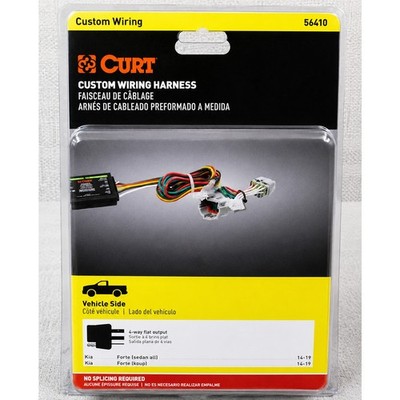 CURT 56410 Custom Trailer Wiring Harness 4-Way Flat Kia Forte New