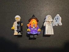LEGO 2025 BAM Q3  Halloween Minifigures Ghost Mummy Purple Witch Cat brand new