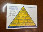 John Wooden Signed Pyramid of Success Personalized Autograph - See Photos!!