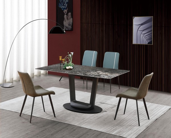 Luxus Tisch Esstisch Tische Design Edelstahl MöBel Esszimmer 180X90 Esstische-image