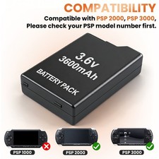 Battery for Sony PSP 2000 3000 2001 3001 Repl...
