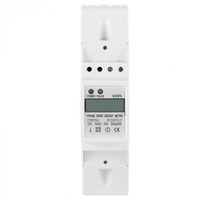 DIN Rail Type White Energy Meter with Small Volume and Beautiful Appearance