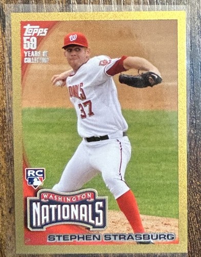 Stephen Strasburg [Gold] #661 2010 Topps card