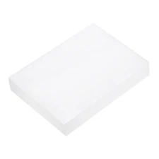 6 x 8 x 1 Inch Plastic UHMW Sheets, Opaque White Polyethylene Board DIY