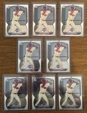 (8) Justin Crawford 2023 Bowman Baseball Chrome Paper Base Card Lot Phillies
