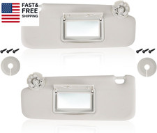 Gray Sun Visor Left Driver Right Passenger Compatible with Cruze 2011-2016 190