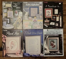 Leisure Arts assorted counted cross stitch pattern leaflets misc themes u choose