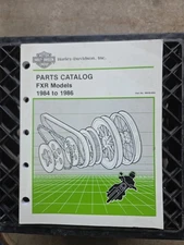 Harley-Davidson Parts Catalog FXR Models 1984-1986 Part #99439-86A