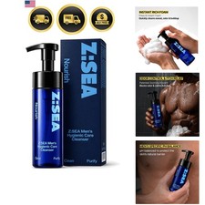 Men's Foaming Intimate Wash, pH Balanced Cleanser with Cooling Menthol  Amin...
