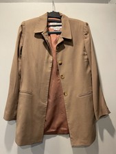 Vintage Hugo Buscati Camel Wool Blazer Size 2  Tiny Hole As-Is 