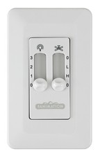 Fanimation CW6 3 Speed Fan and Light Dual Slide Wall Control for - White