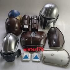 Star Wars Din Djarin Mandalorian Cosplay Silver Armour FRP Wearable Helmet Props