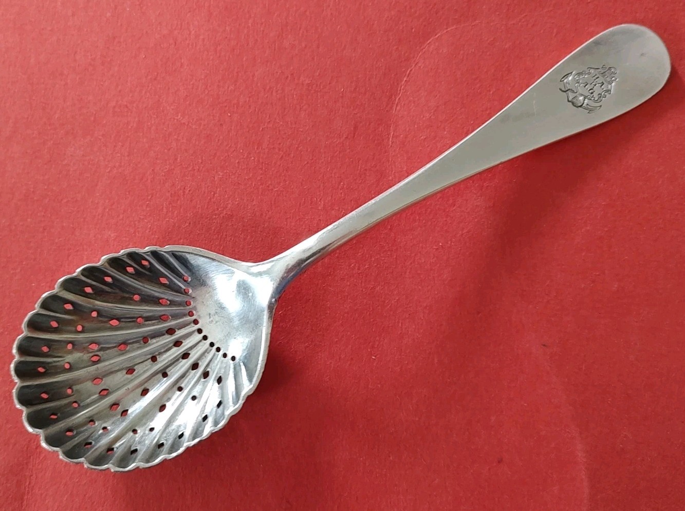 1913 HAPAG Hamburg American Line Silverplate Sugar Sifter Art Krupp Berndorf