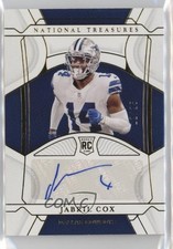 2021 Panini National Treasures Rookie Signatures Gold 12/25 Jabril Cox Auto 0o8w
