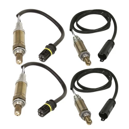 Sensor de oxígeno O2 ascendente y descendente 4 piezas para BMW 320i 325xi 330xi 525i 530i X3 Z3 Z4 Foto 2 de 4
