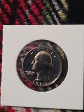1968 S GEORGE WASHINGTON PROOF QUARTER CAMO . Error On The 8 Beautiful 