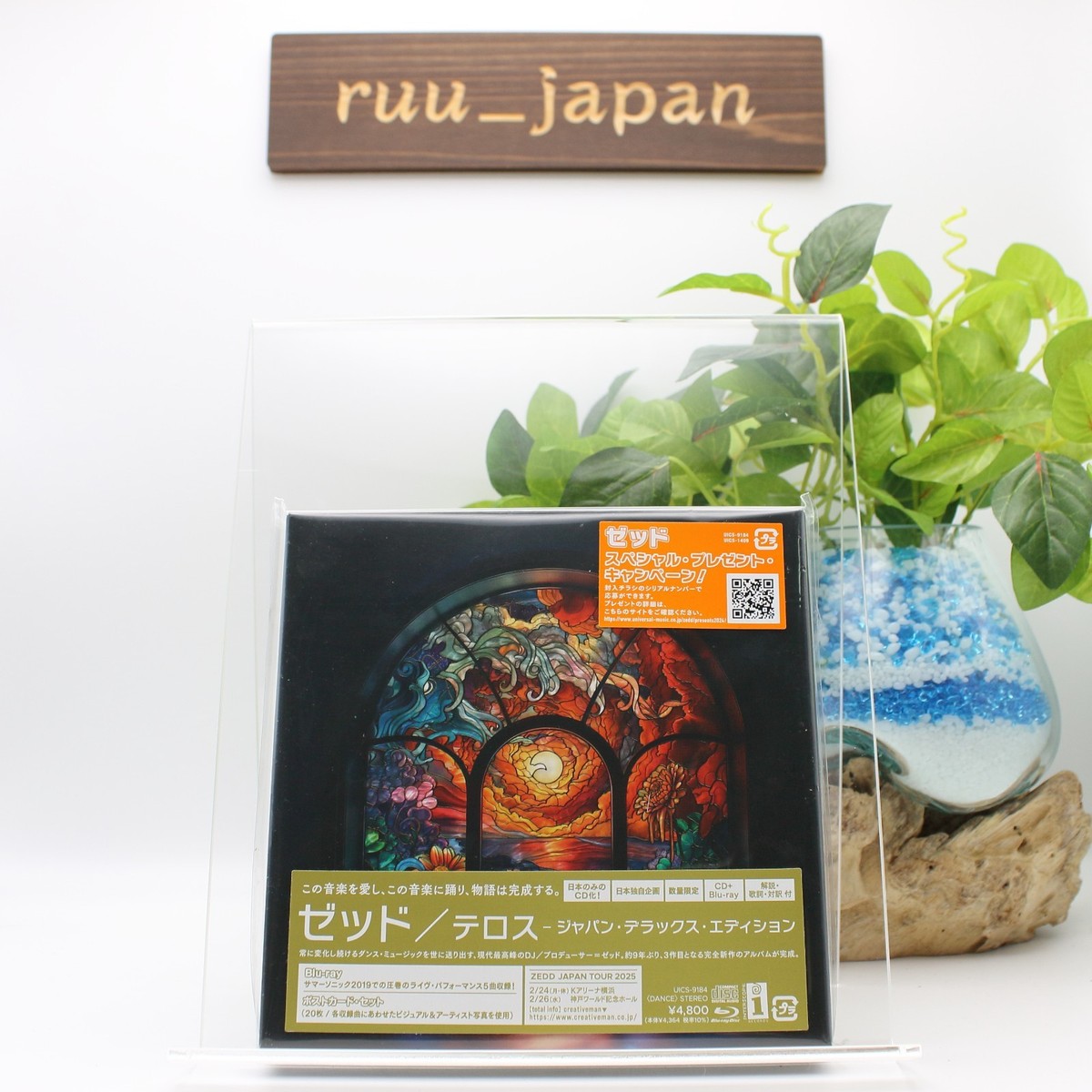 ZEDD(ゼッド) テロス 直筆サインアートカード　CD+Blu-rayセット New Telos Japan Deluxe Limited Edition by Zedd with Blu-Ray